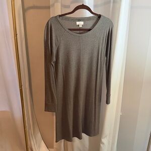 Cupio Charcoal Long Sleeve Dress